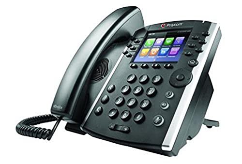 Poly (Plantronics + Polycom) Poly - VVX 411 12-Line VOIP Business Phone (Polycom) - Desk Phone with Handset - POE - Power Supply Not Included - 3.5