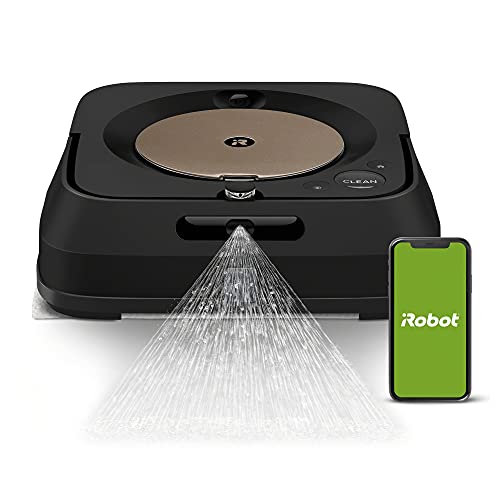 iRobot Braava jet m6 (6012) Ultimate Robot Mop- Wi-Fi Connected, Precision Jet Spray, Smart Mapping, Compatible with Alexa, Ideal for Multiple Rooms, Recharges and Resumes