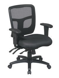 Office Star ProGrid Back Managers Chair with 2-Way Adjustable Arms and Dual Function Control and Seat Slider