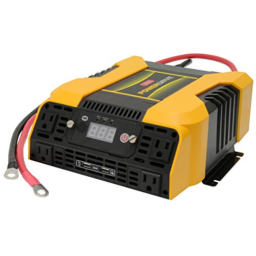 PowerDrive PD2000 2000 Watt Power Inverter with Bluetooth, Yellow