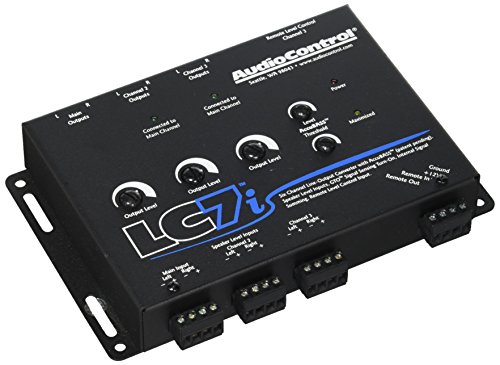 AudioControl LC7i Black 6-Channel Line Output Converter with Bass Restoration