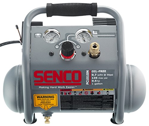 SENCO PC1010N 1/2 Hp Finish & Trim Portable Hot Dog Compressor, Grey