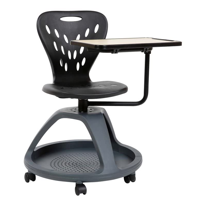 Flash Furniture Mobile Desk Chair with 360 Degree Table...