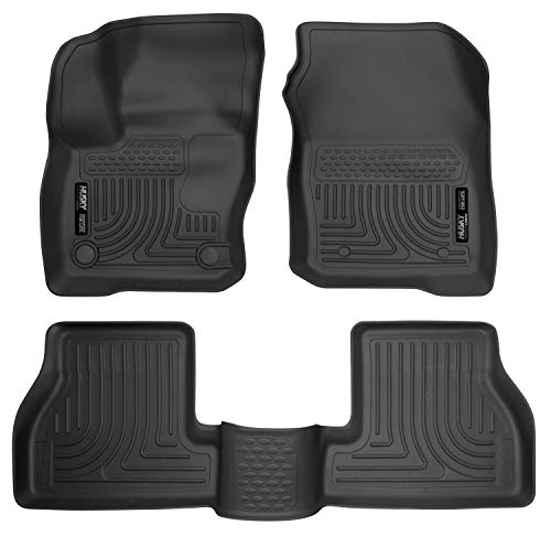 Husky Liners 99771 Fits 2016-18 Ford Focus Weatherbeater Front & 2nd Seat Floor Mats, Black