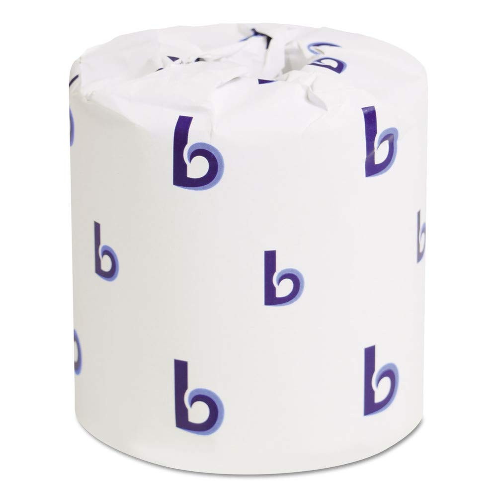 Boardwalk BWK6144 Two-Ply Toilet Tissue, White, 4" x 3" Sheet, 400 Sheets per Roll (Case of 96 Rolls)