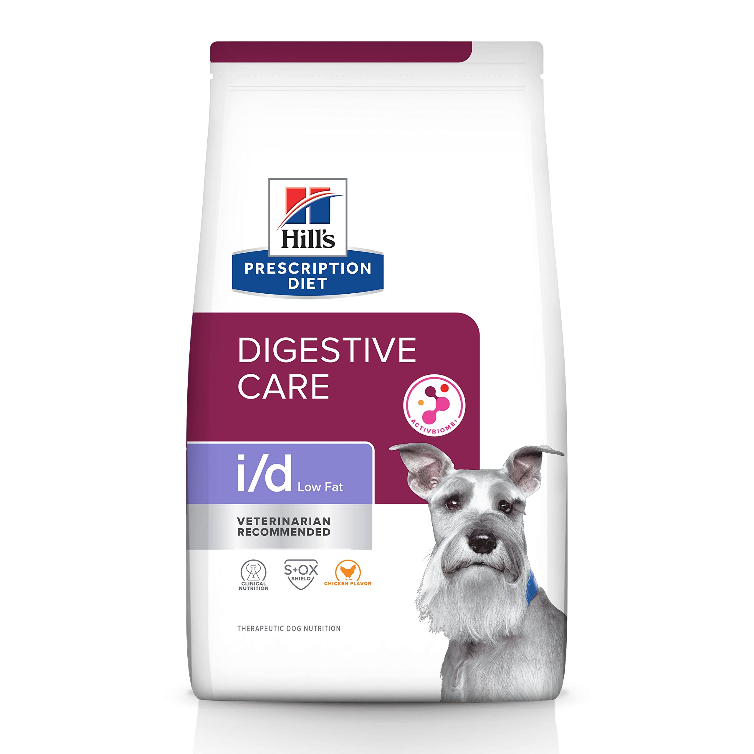 HILL'S PRESCRIPTION DIET i/d Low Fat Digestive Care Chicken Flavor Dry Dog Food, Veterinary Diet