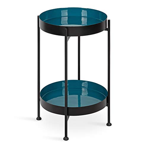 Kate and Laurel Nira Two-Tiered Mid-Century Side Table, 15
