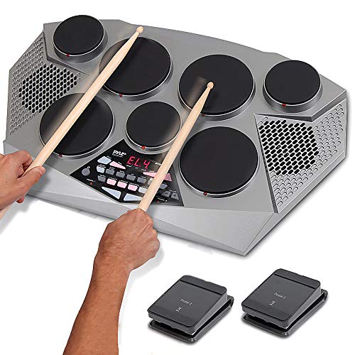 Pyle Pro Electronic Drum kit - Portable Electric Tablet...