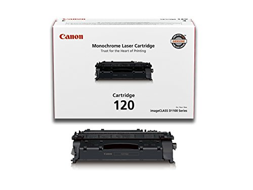 Canon Genuine Toner Cartridge 120 Black (2617B001), 1 Pack for  imageCLASS D1120, D1150, D1170, D1180, D1320, D1350, D1370, D1520, D1550 Laser Printers