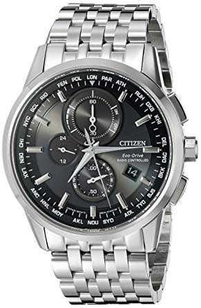Citizen Watch Company Citizen Men's AT8110-53E World Chronograph A-T Analog Display Japanese Quartz Silver Watch