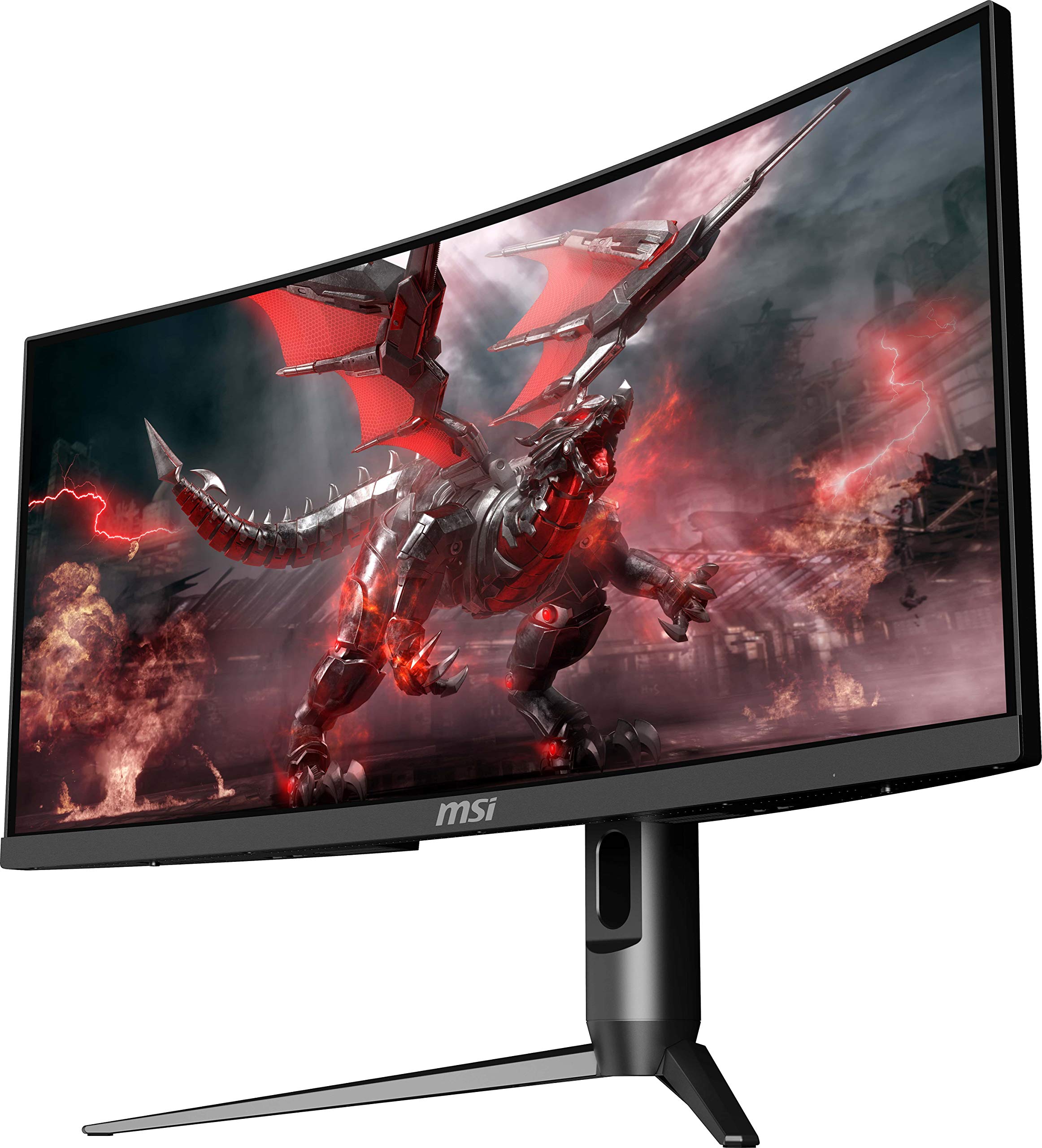 MSI Full HD Non-Glare 1ms 2560 x 1080 Ultra Wide 200Hz Refresh Rate HDR Ready USB/DP/HDMI Smart Headset Hanger FreeSync 30”Gaming Curved Monitor (Optix MAG301CR2) - Black