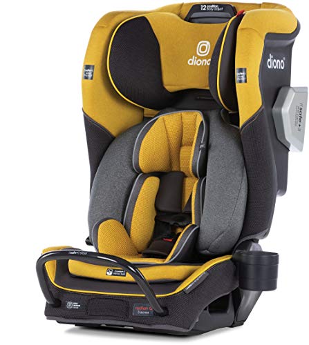 Diono 2020 Radian 3QXT Latch, All-in-One Convertible Car Seat, Yellow Mineral