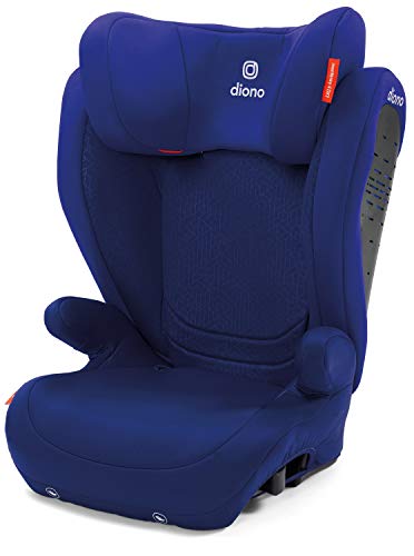 Diono Monterey 4DXT Latch, 2-in-1 Belt Positioning Booster Seat with Expandable Height/Width and 3-Layers of Protection, Blue