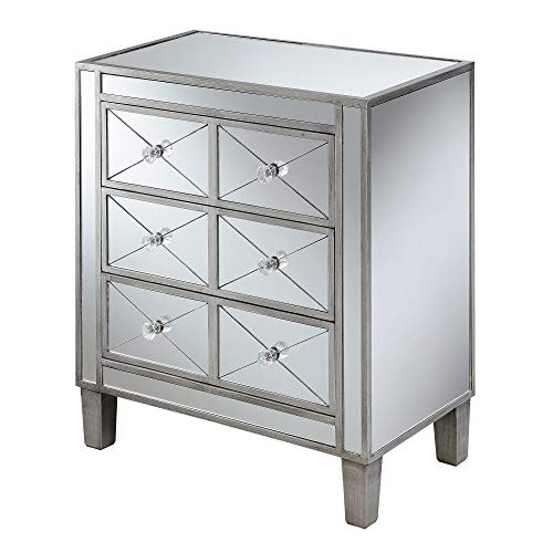 Convenience Concepts Gold Coast BettyB Mirrored End Table