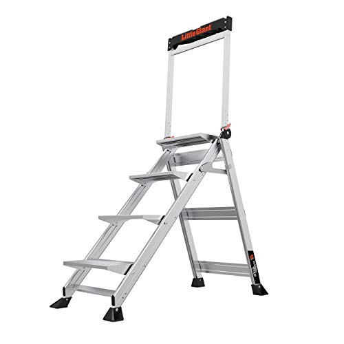 Little Giant Ladders , Jumbo Step, 4-Step, 3 Foot, Step Stool, Aluminum, Type 1AA, 375 lbs Weight Rating, (11904)