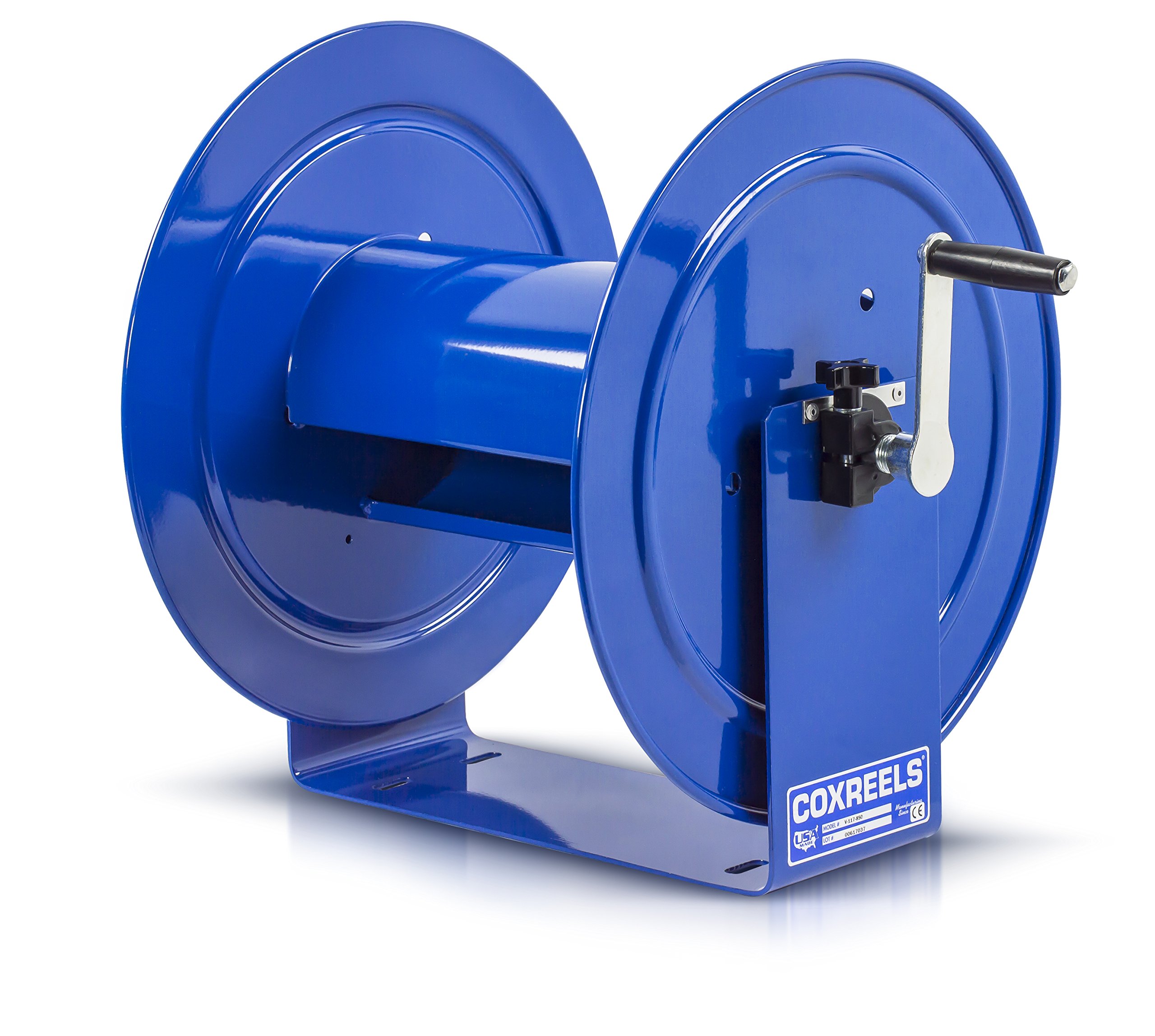 Coxreels V-117-850 Hand Crank Steel Hose Reel, V-100 Series, 1 ½” x 50’ – Easy to Use Compact Design – Heavy Duty ...