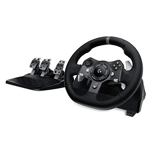 Logitech G G920 Dual-Motor Feedback Driving Force Racing Wheel with Responsive Pedals for Xbox One - Black