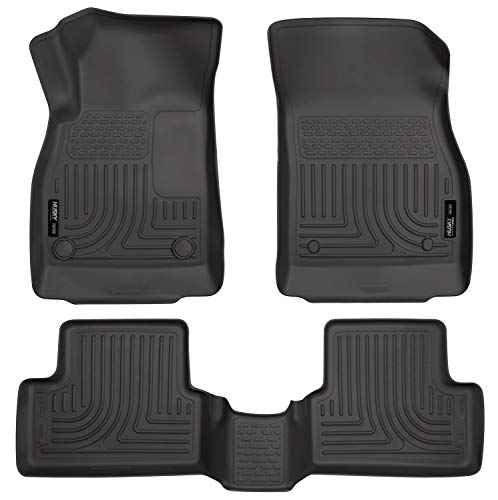 Husky Liners Weatherbeater Series | Front & 2nd Seat Floor Liners - Black | 98161 | Fits 2011-2015 Chevrolet Cruze, 2016 Chevrolet Cruze Limited 3 Pcs