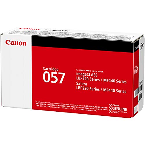 Canon Genuine Toner Cartridge 057 Black (3009C001), 1-Pack, for  imageCLASS MF449dw, MF448dw, MF445dw, LBP228dw, LBP227dw, LBP226dw Laser Printers, Standard