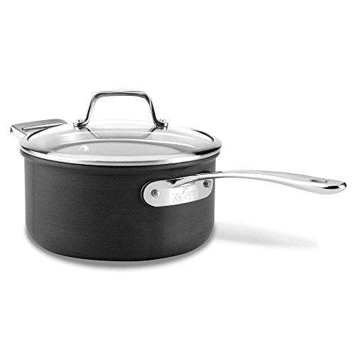 All-Clad All Clad Dishwasher Safe Induction Bonded Base 3 Quart with Loop & Lid B1 Nonstick Hard Anodized