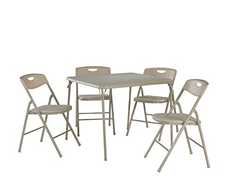 CoscoProducts Cosco 5-Piece Folding Table and Chair Set...