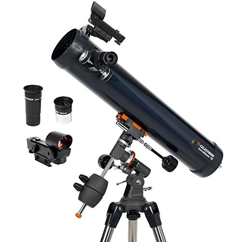 Celestron - AstroMaster 76EQ Newtonian Telescope - Refl...