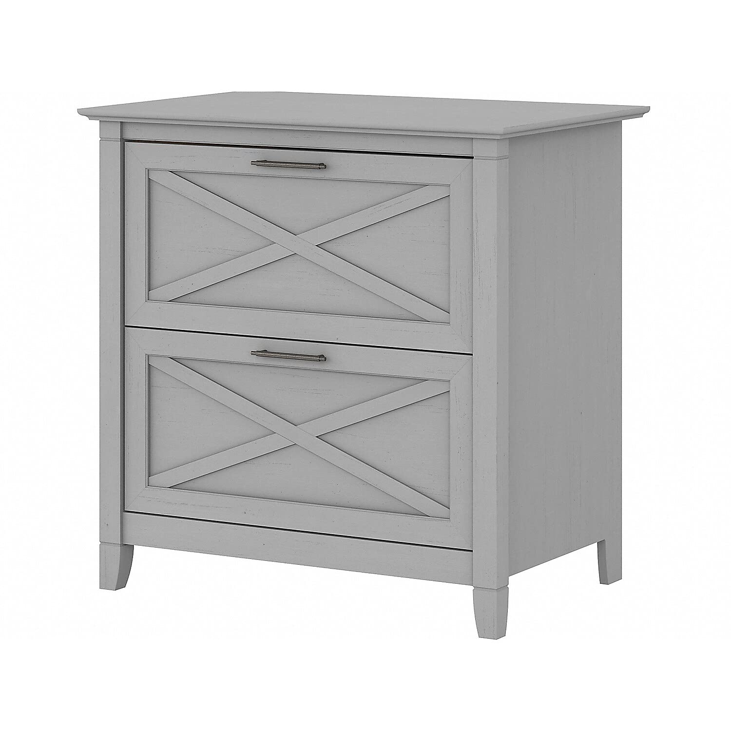 Bush Furniture Key West 2 Drawer Lateral File Cabinet, Cape Cod Gray