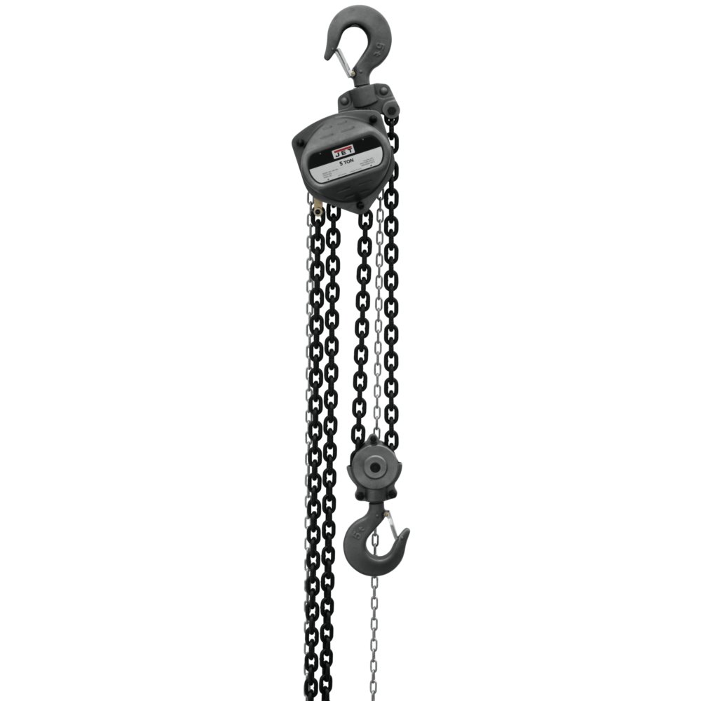 JET S90-500-10, 5-Ton Hand Chain Hoist with 10' Lift (101950)