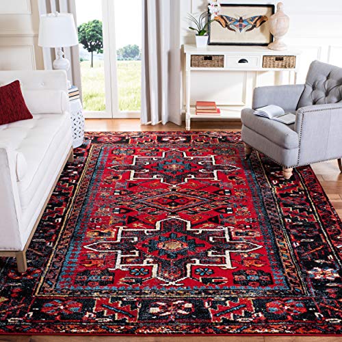 Safavieh Vintage Hamadan Collection VTH211A Red and Multi Area Rug (12' x 18')