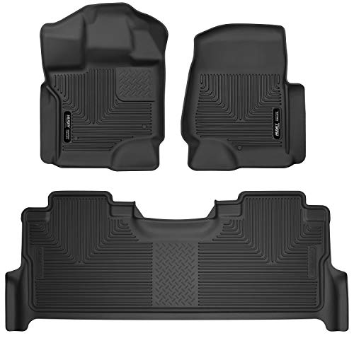 Husky Liners - 53388 Fits 2017-20 Ford F-250/F-350 Crew Cab - with factory storage box X-act Contour Front & 2nd Seat Floor Mats