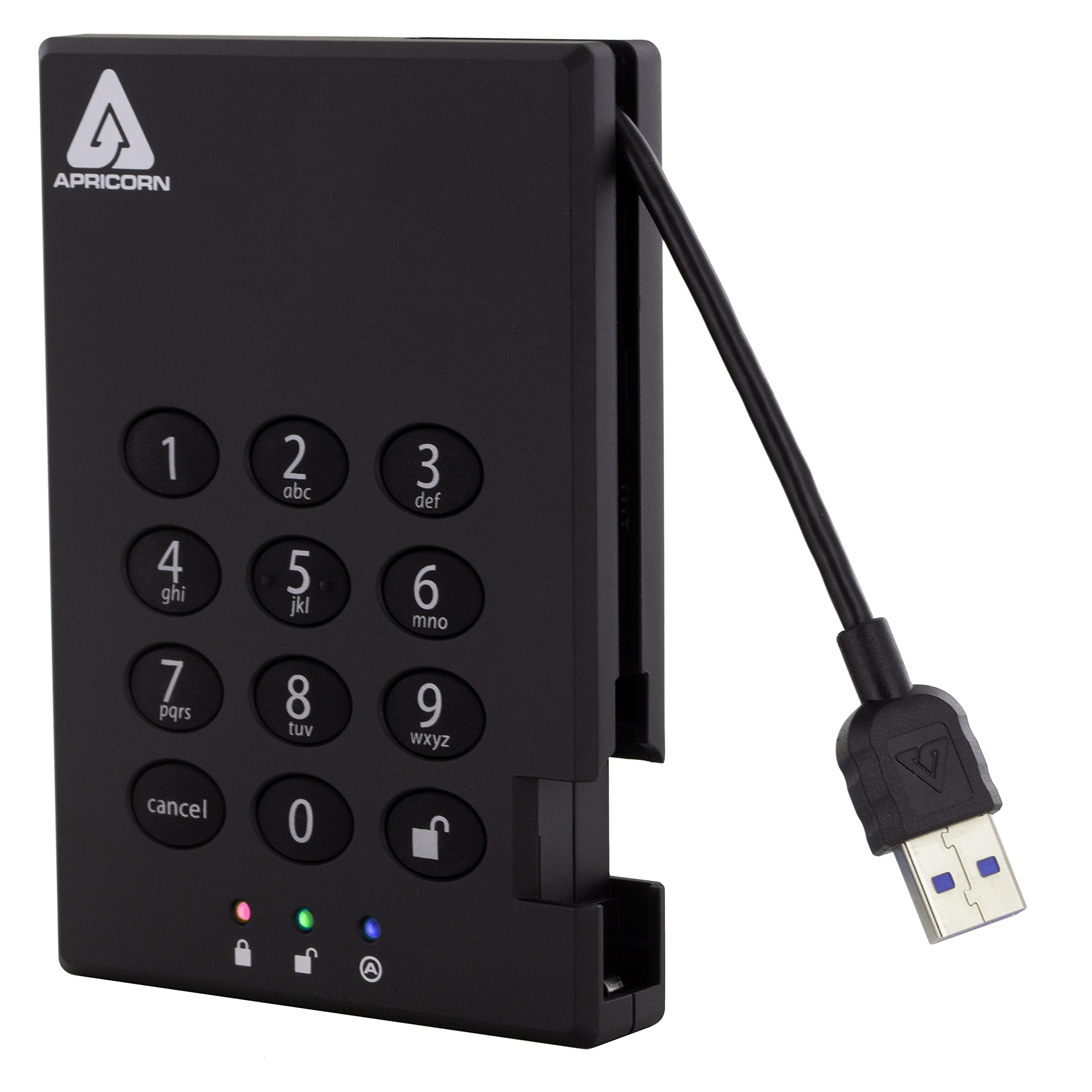 Apricorn Aegis Padlock USB 3.0 Portable External Hard Drive