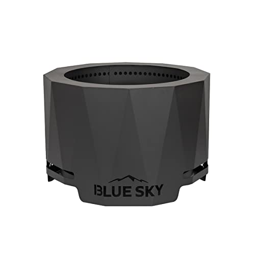 Blue Sky Outdoor Living 24? Steel Peak Patio Smokeless Fire Pit, Firewood and/or Wood Pellet Burning