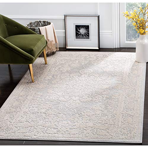 Safavieh Reflection Collection RFT664C Light Grey and Cream Area Rug (6'7