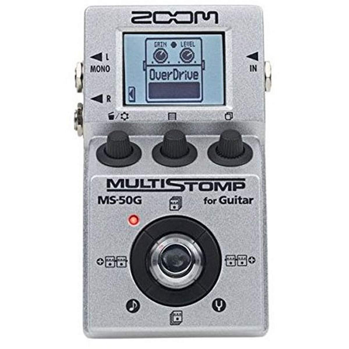 Zoom MS-50G MultiStomp Guitar Effects Pedal, Single Stompbox Size, 100 Built-in effects, Tuner