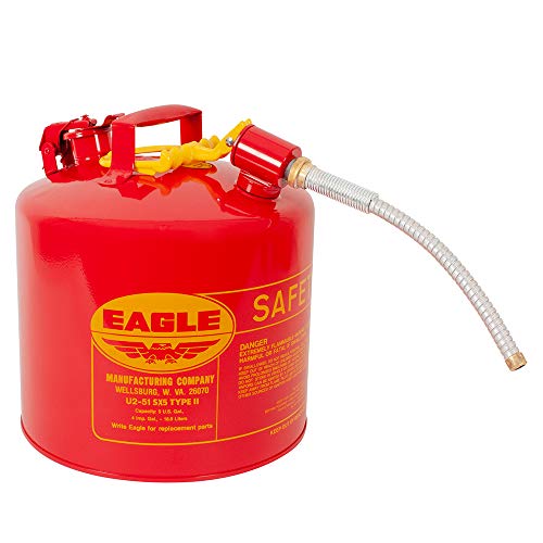 Eagle U2-51-SX5 Type II Metal Safety Can, Flammables, 11-1/4