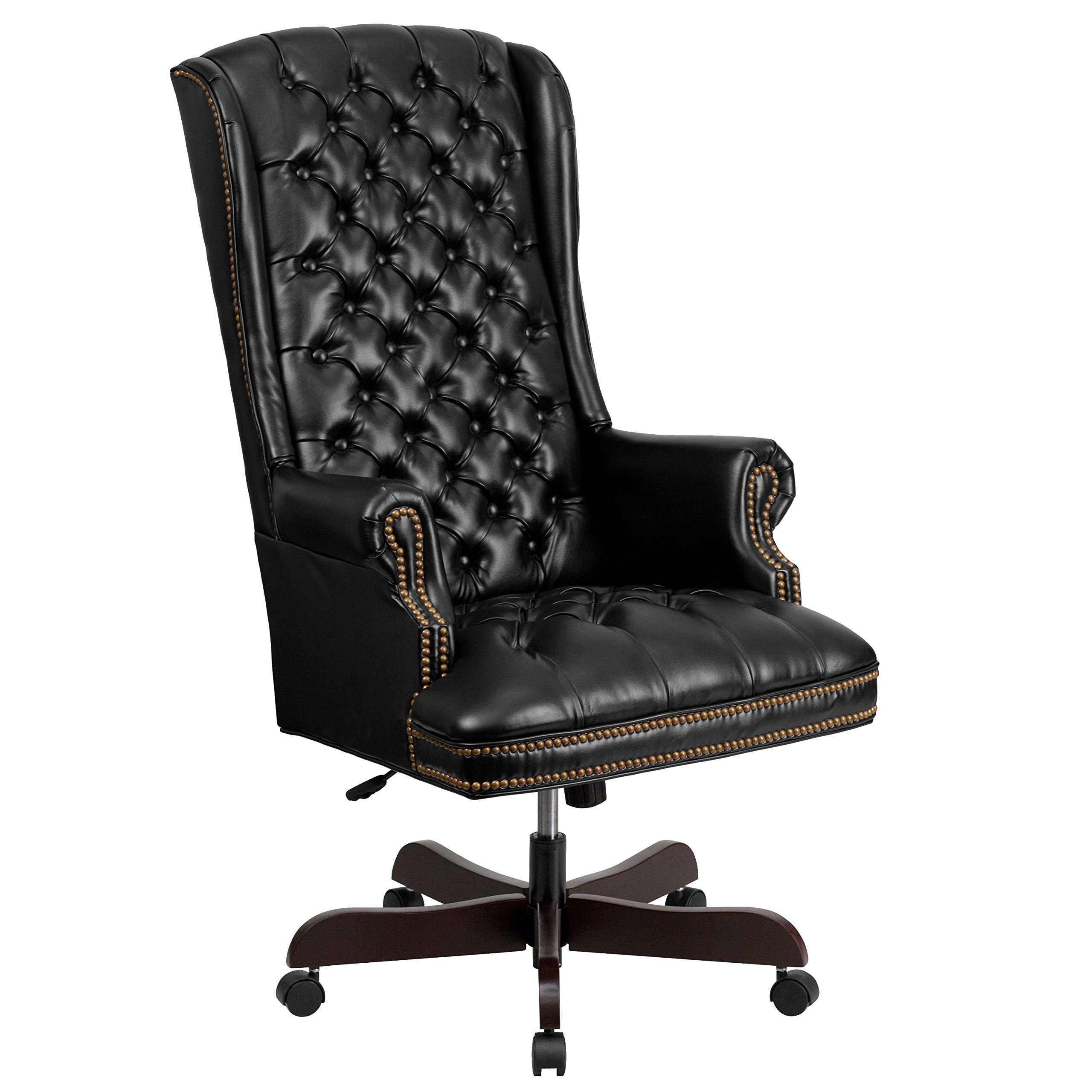 Flash Furniture High Back Traditional Tufted Leather Executive Office Chair
