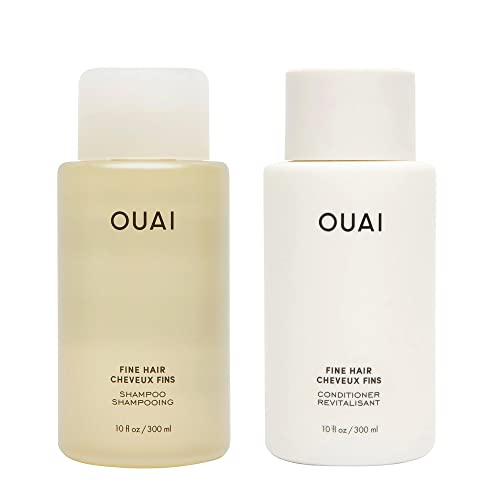 OUAI Shampoo + Conditioner Set. Free from Sulfates. 10 oz Each.