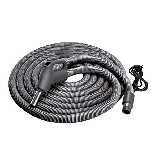 Broan-NuTone CH515 Current-Carrying Crush-Proof Central Vacuum Hose with Swivel Handle, 30' Long, 1.38