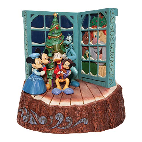 Enesco Jim Shore Disney Traditions Mickey's Christmas Carol Scrooge McDuck Figurine, 8 Inch, Multicolor