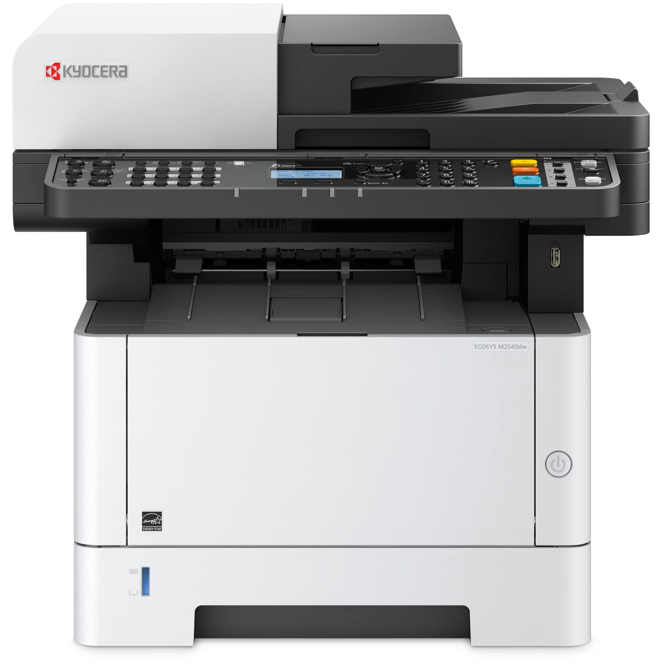  KYOCERA DOCUMENT SOLUTIONS ECOSYS M2540dw All-in-One Monochrome Laser Printer (Print/Copy/Scan/Fax), 42 ppm, Up to Fine 1200dpi, Gigabit Ethernet, USB, Wireless & Wi-Fi Direct, Mobile Print, 5 Line...