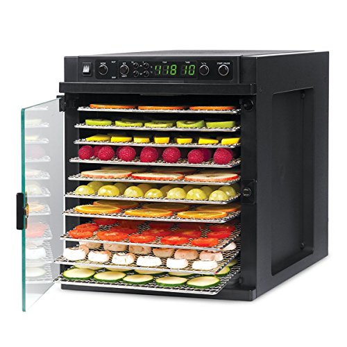 Tribest SDE-S6780-B Sedona Express, Digital Food Dehydrator with Stainless Steel Trays