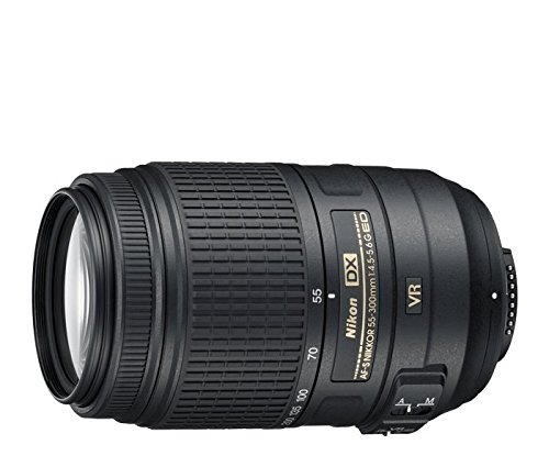 Nikon AF-S DX NIKKOR 55-300mm f/4.5-5.6G ED Vibration Reduction Zoom Lens with Auto Focus for DSLR Cameras