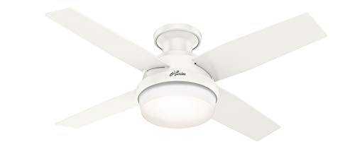 Hunter Fan Company Hunter Dempsey Low Profile Indoor and Outdoor Ceiling Fan with LED Light
