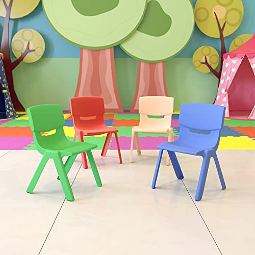 Flash Furniture Plastic Stackable School Chair with Seat Height