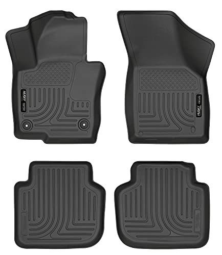 Husky Liners Weatherbeater Series | Front & 2nd Seat Floor Liners - Black | 98681 | Fits 2012-2022 Volkswagen Passat 4 Pcs