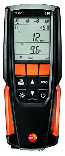Testo - 0563 3100  310 I Residential Combustion Analyzer Kit I Flue Gas Detector Set for Heating Systems