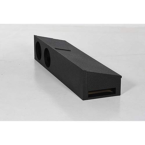 Q Power QBFORDFF09208 8 Inch Dual Port Subwoofer Enclosure Box with Underseat Down Fire for Ford F150 Super Crew and Ford F250 and 350 Super Duty
