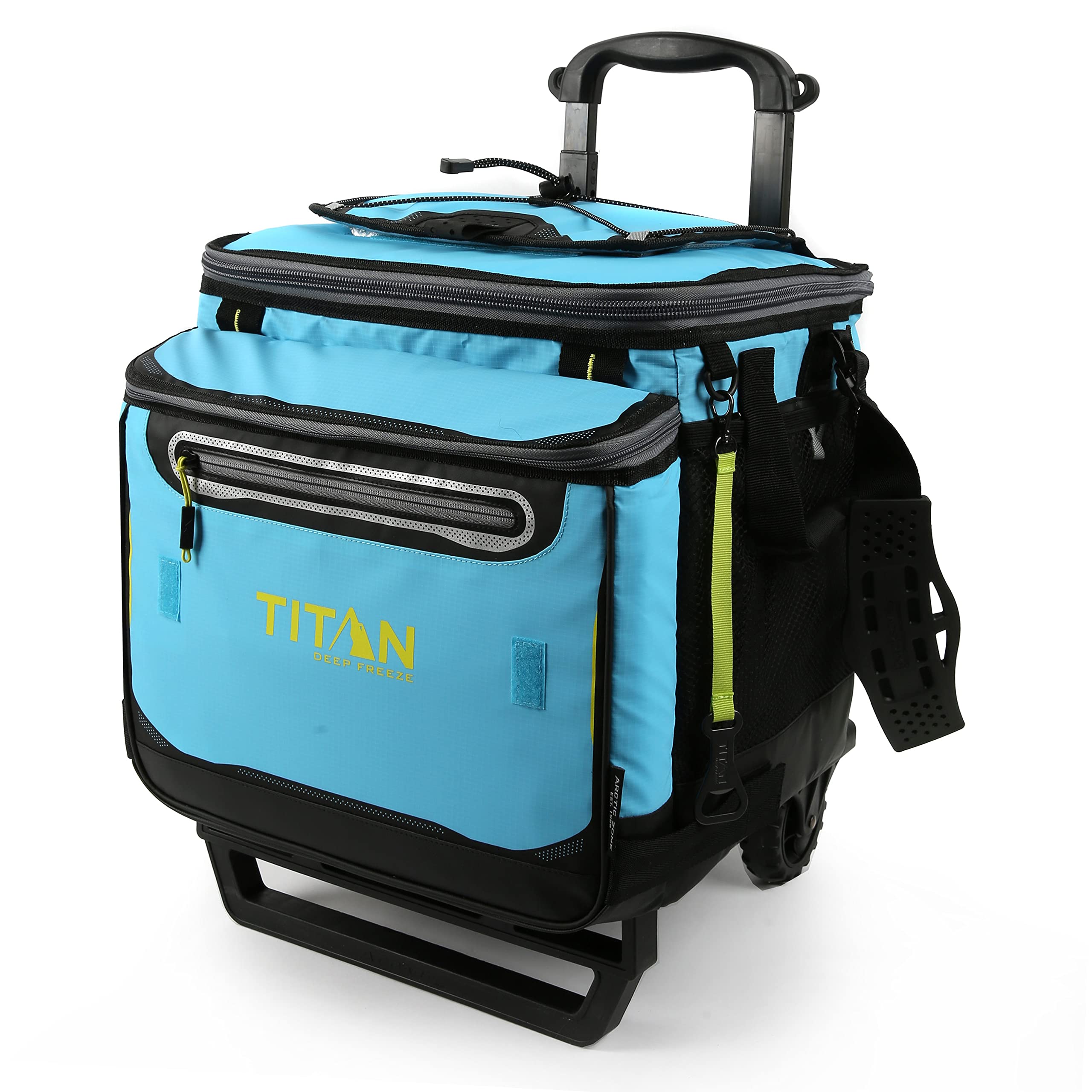 Arctic Zone Titan Deep Freeze 60 (50+10) Can Collapsible Rolling Cooler with Wheels and All-Terrain Cart