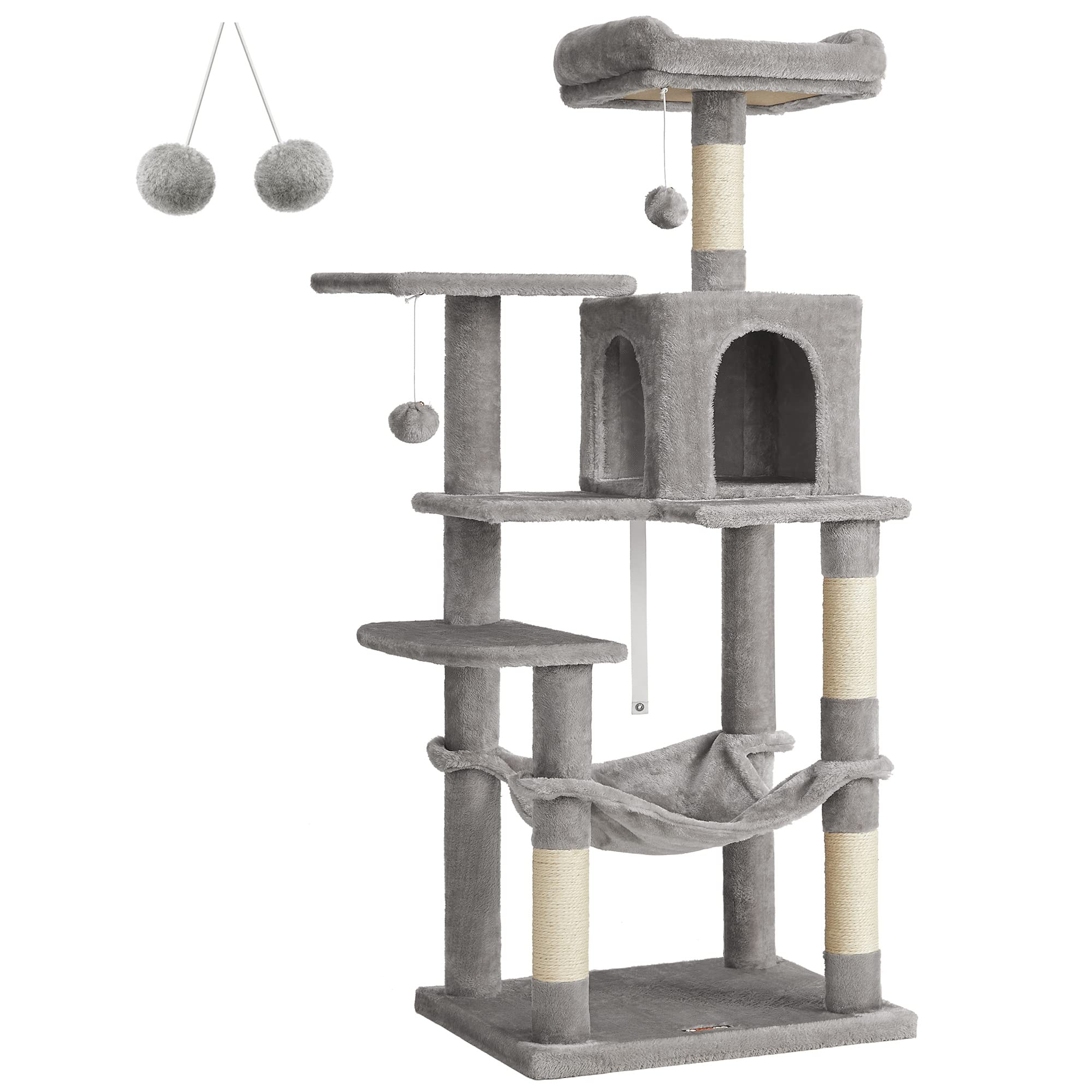 Feandrea Cat Tree, Cat Tower, Cat Condo with Scratching...