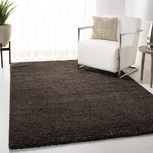 Safavieh August Shag Collection AUG900T 1.18-inch Thick Area Rug, 9' x 12', Brown